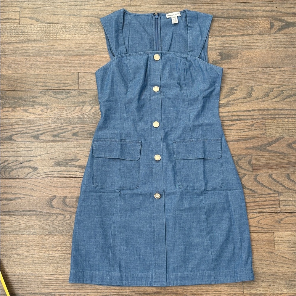 Thalia Sodi Chic Blue Sleeveless Dress
